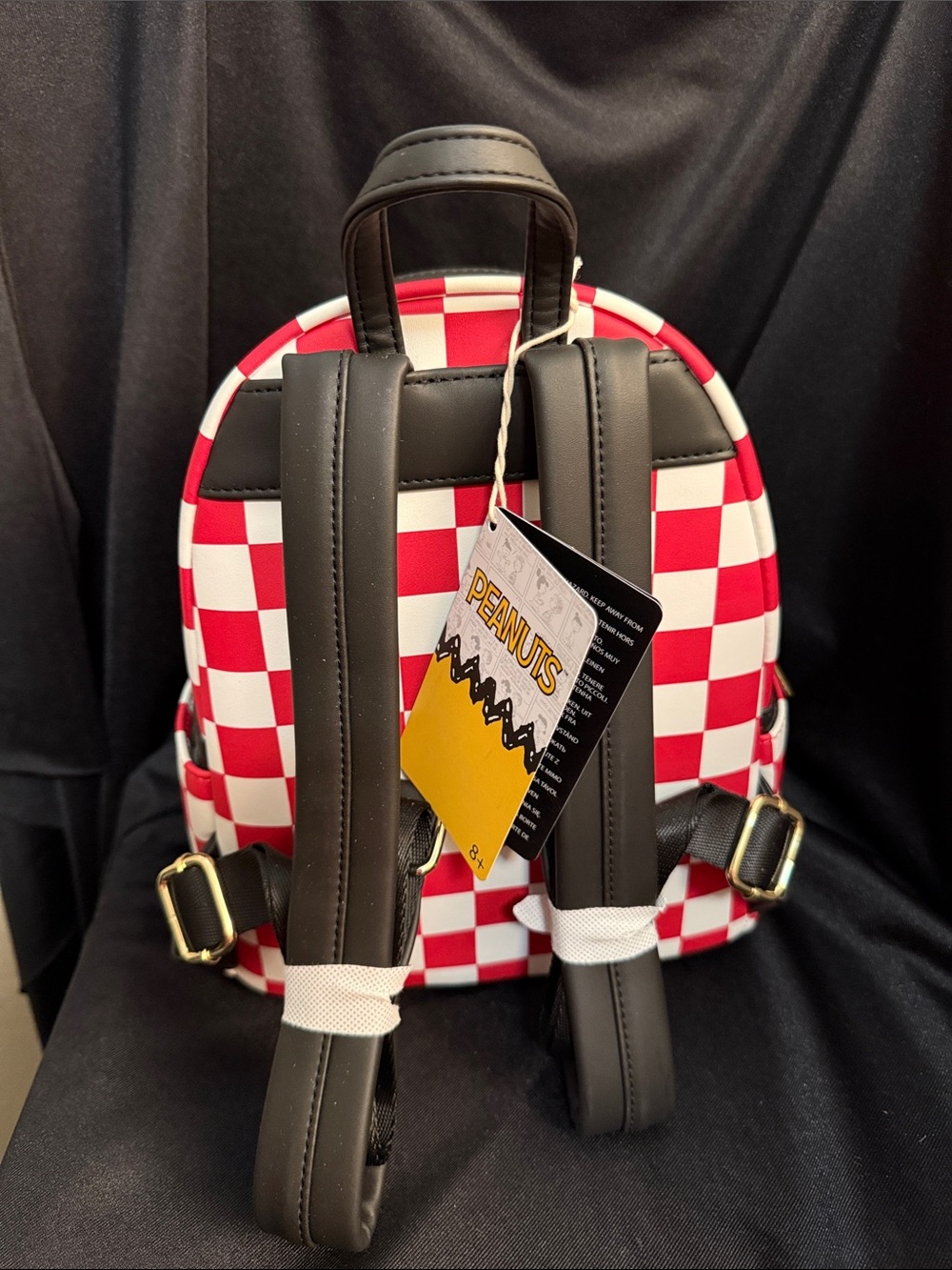 Loungefly NWT Red & White Checker Joe Cool Backpack - Picture 3 of 9